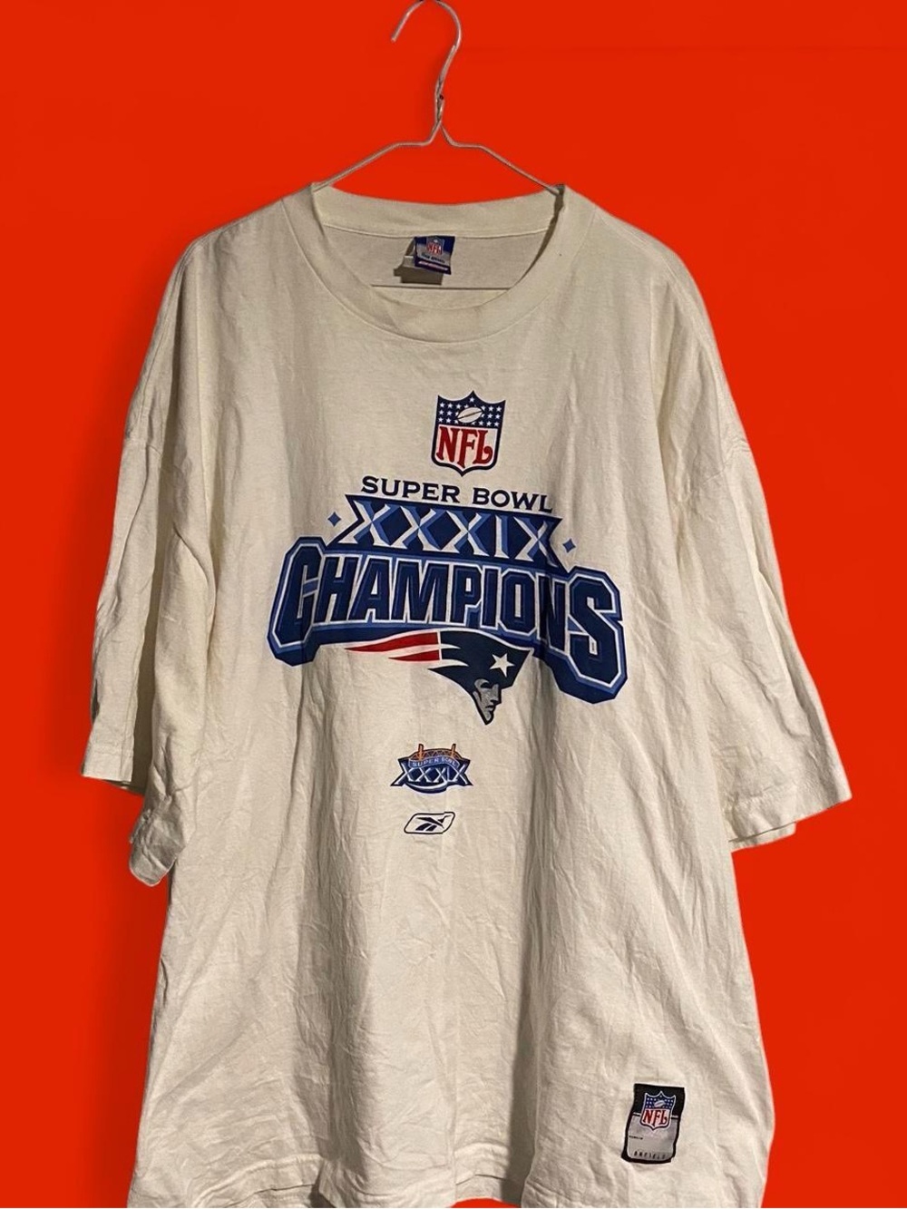 Vintage Y2K Reebok New England Patriots SuperBowl Championship Shirt